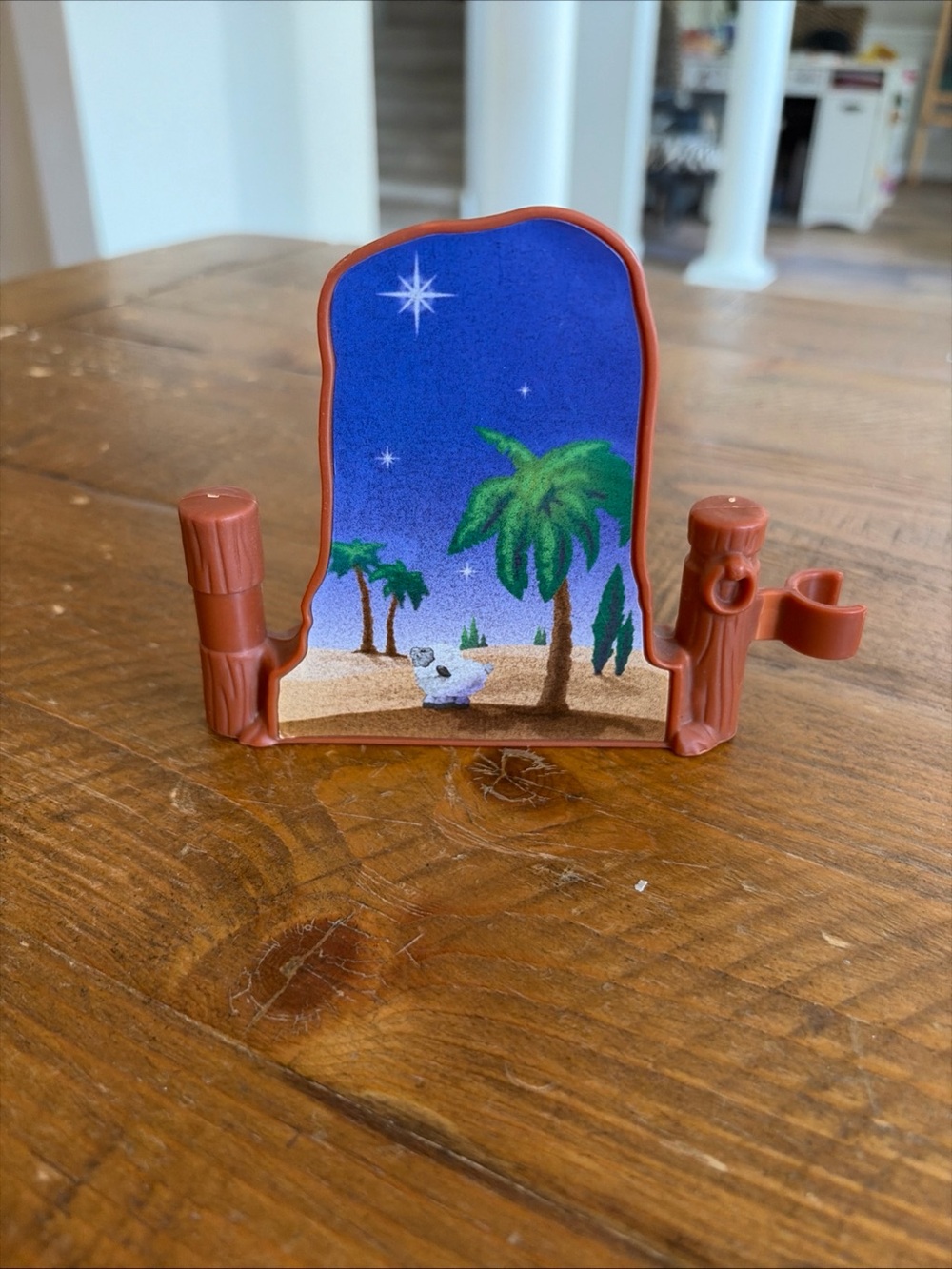 Fisher Price Little People Christmas Nativity Backdrop Fence Sheep as is